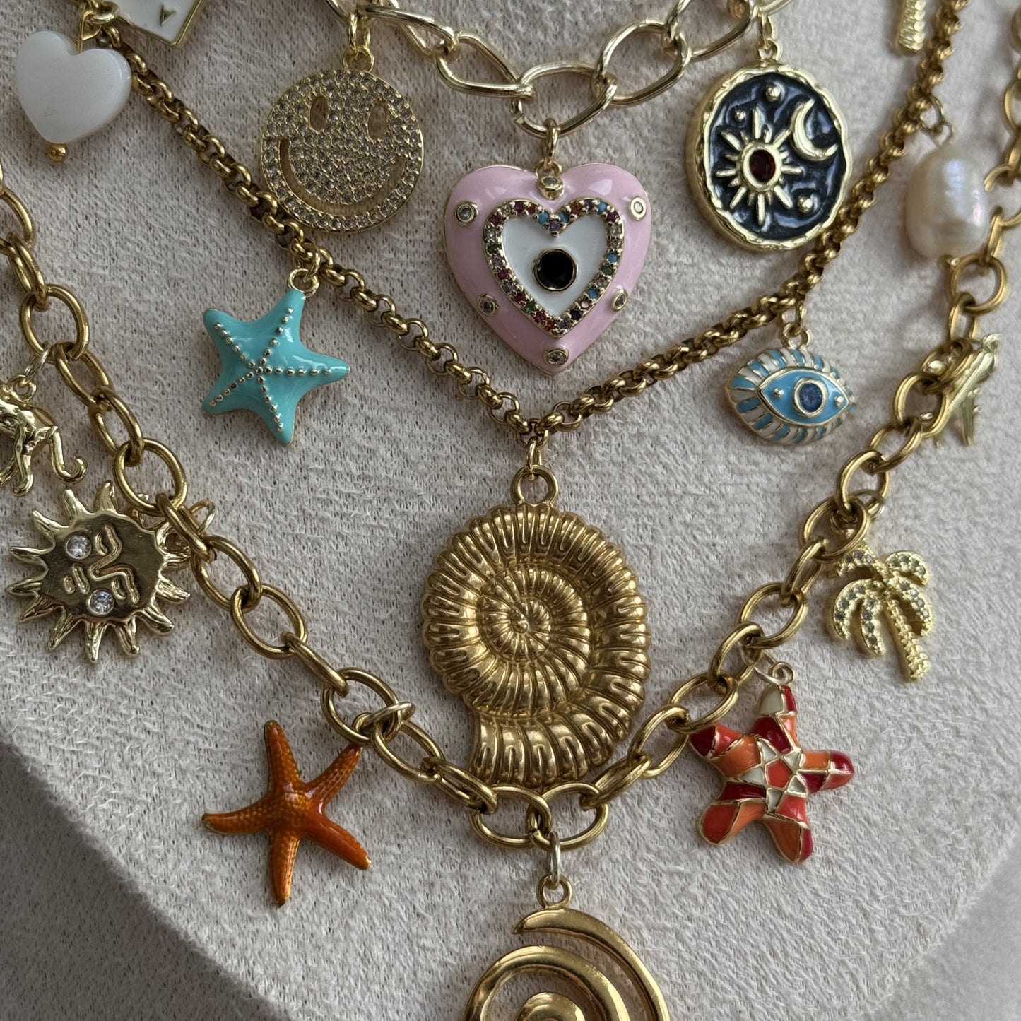 Gold Charm Bracelet