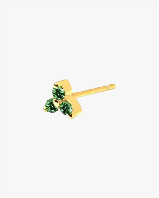 Green Triangle Studs