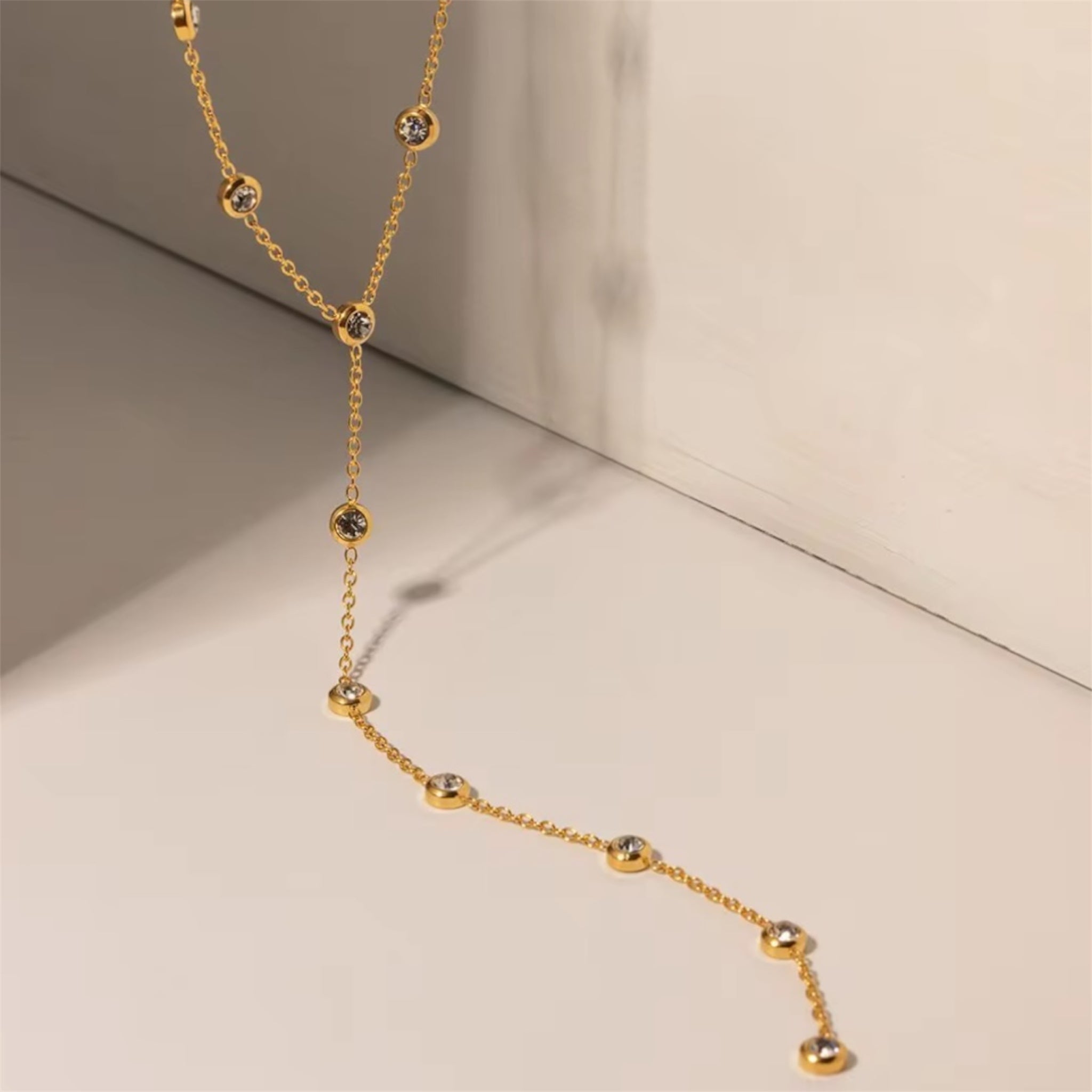 Ophelia Gemstone Long Necklace