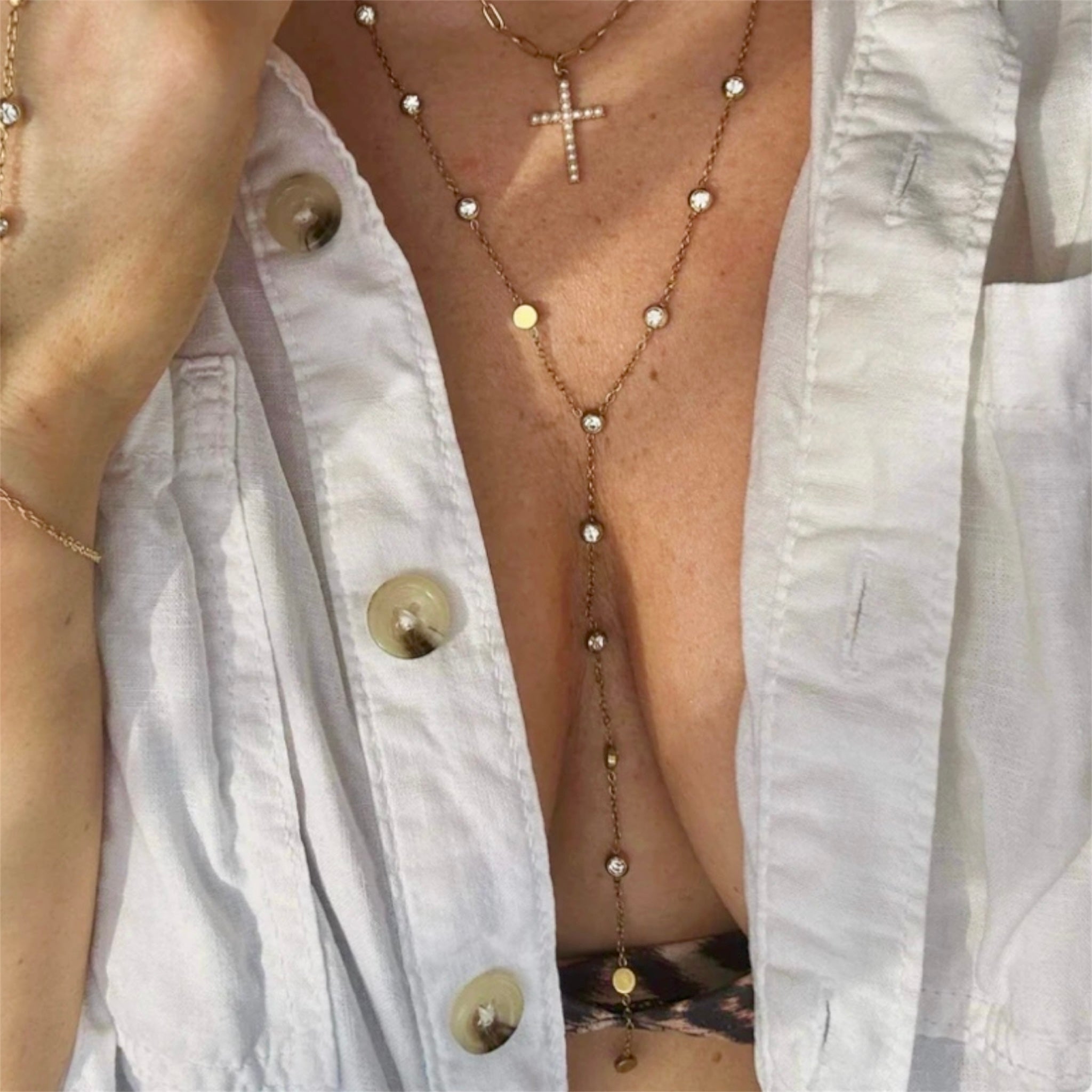 Ophelia Gemstone Long Necklace