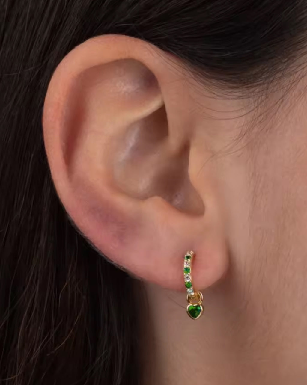 Evelyn Green Heart Hoops