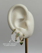 Evelyn Mini Flower Huggie